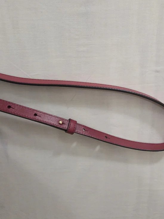 Michael Kors Red Leather Crossbody Phone Pouch with Gold Chain - Picture 11 of 11